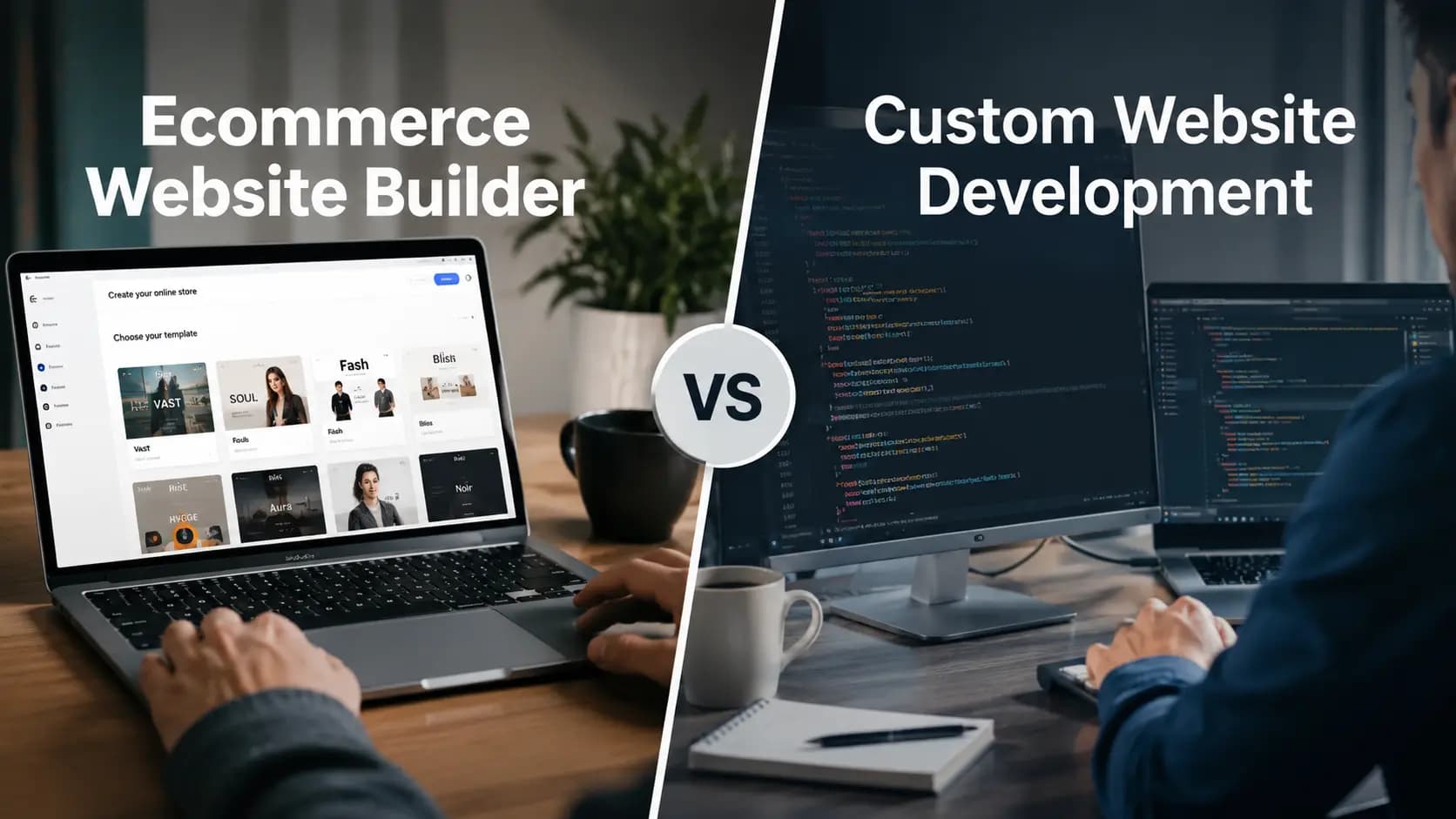 Ecommerce Website Builder vs Custom Website Development: Which Is Better in 2026?